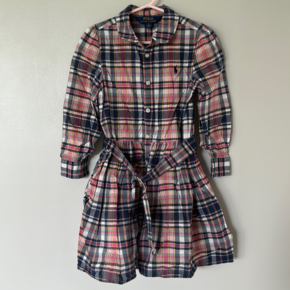 Ralph Lauren girl pocketed shirt dress